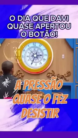 O Dia Que Davi Quase Apertou O O