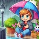 jogando na chuva