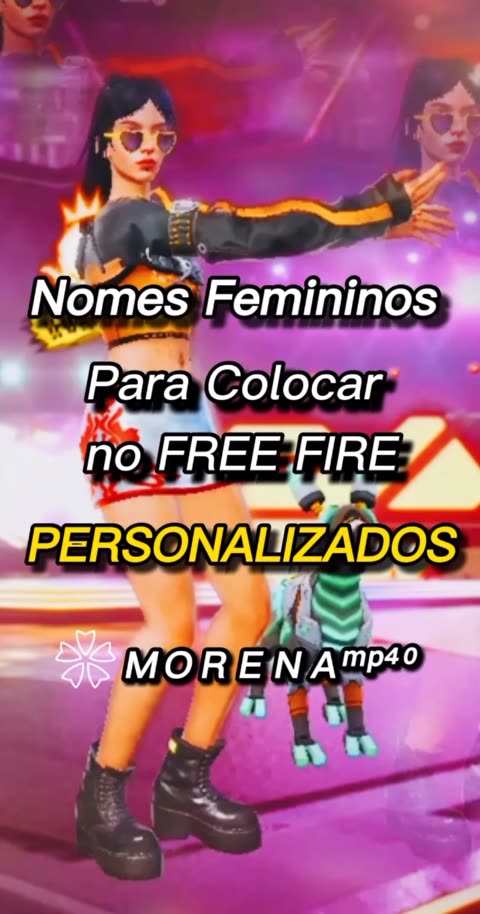 TOP MELHORES NOMES FEMININOS PARA FREE FIRE (MENINAS PRO PLAYER) 🌸 