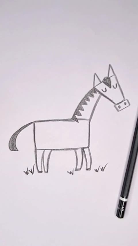 Desenhando Cavalo realista, #comodesenhar #desenho #arte #drawing