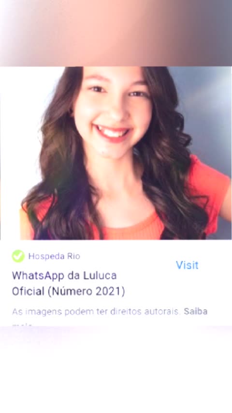 Número da Luluca Oficial WhatsApp 2022 (Novo)