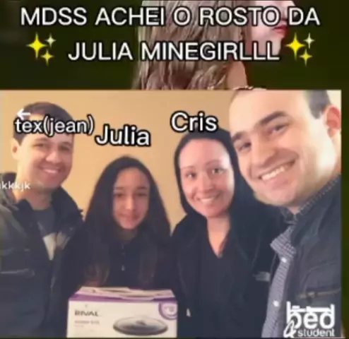 O VERDADEIRO ROSTO DA JULIA MINEGIRL [ + TEX E CRIS] !! 