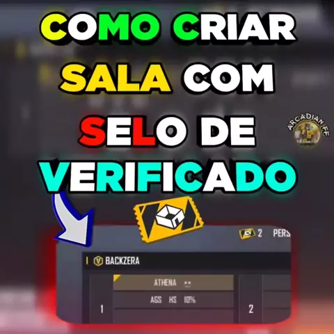 COMO COLOCAR PASSO A PASSO O SELO DE VERIFICADO NA SALA PERSONALIZADA DO FREE  FIRE 