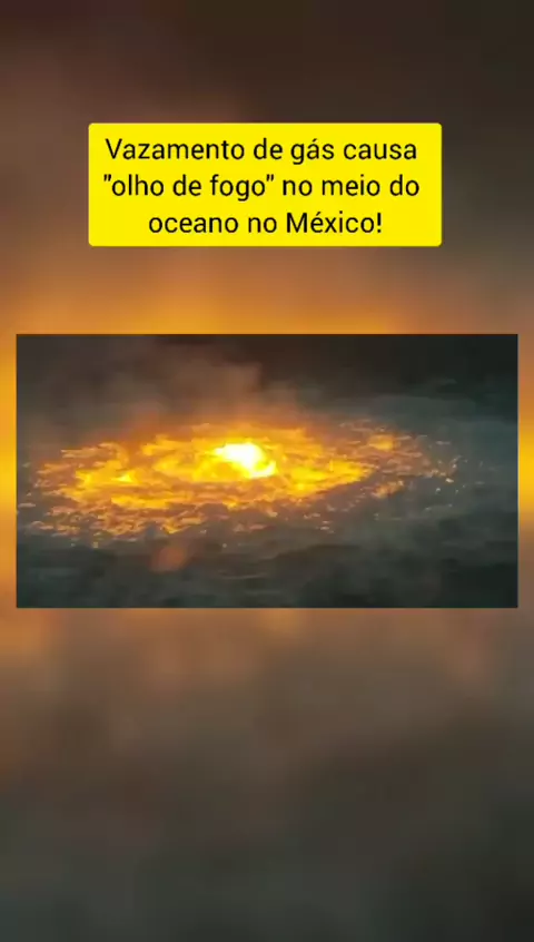 Vazamento de gás causa incêndio no Golfo do México