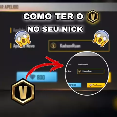 Bug no Free Fire permite jogadores utilizar o V de Verificado no nick,  confira o código para copiar