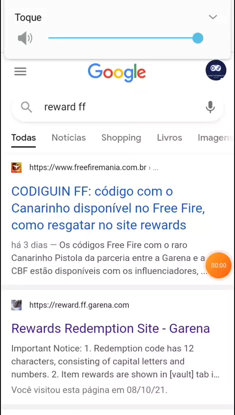 Tem código Free Fire infinito disponível no site www.FreeFireMania.com
