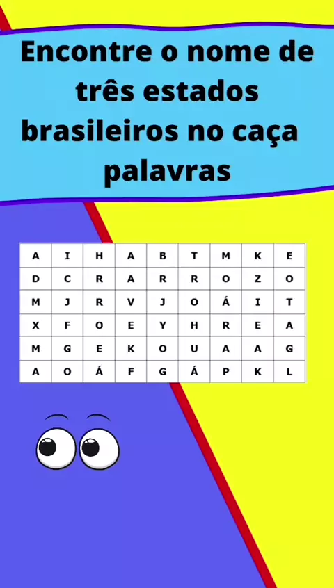 Caça-Palavras dos Estados Brasileiros