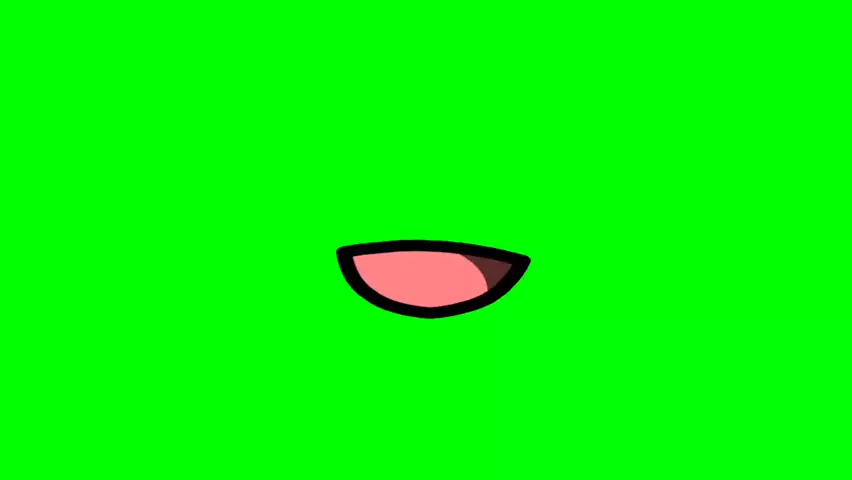 tela verde boca gacha 