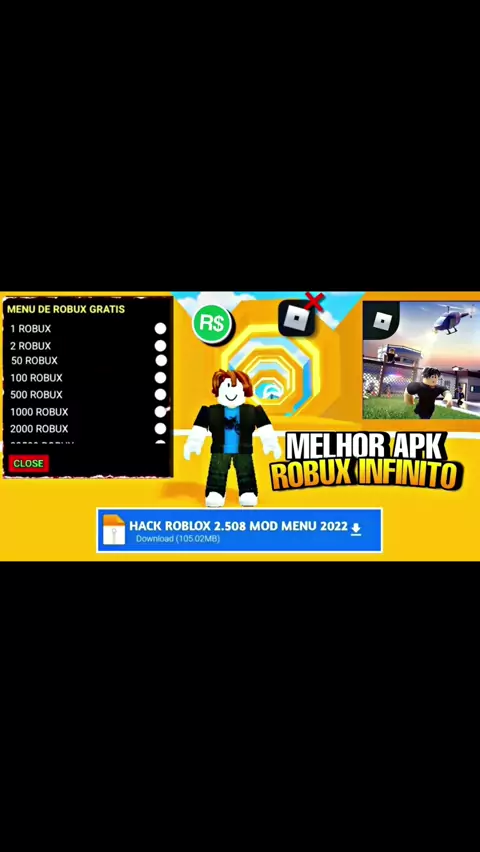 roblox mod menu robux infinito atualizado