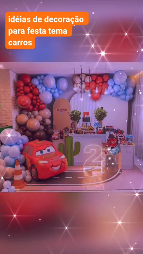 Ideias de Decoração Para Festa com Tema Carros