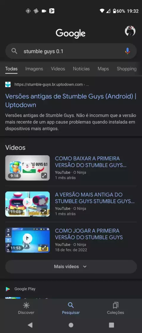 Versões antigas de Stumble Guys (Android)
