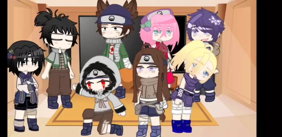 Naruto,Hinata,Sasuke e Sakura reagindo seus filhos°• 
