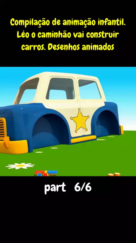Leo e Leia estão construindo um carro antigo! Léo o caminhão! Desenho  animado para crianças 