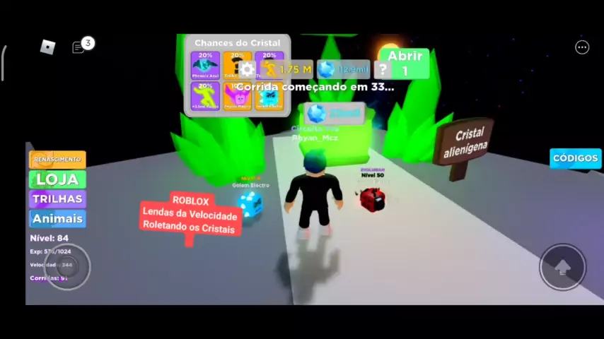 códigos do jogo do roblox lendas da velocidade