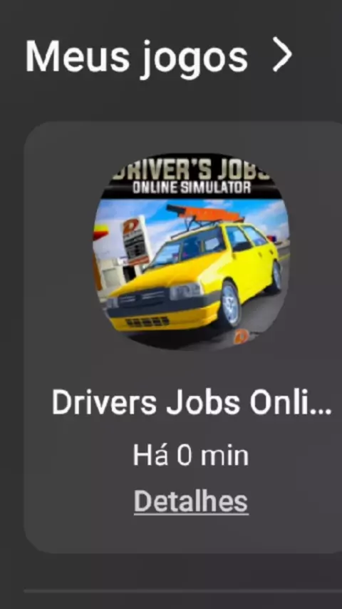 Não consigo logar em um jogo chamado: Drive Jobes Simulator