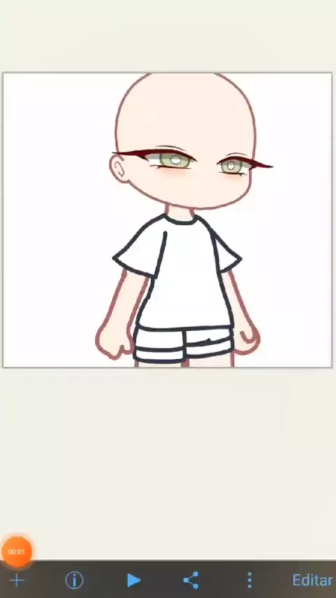 📱, Como fazer olho e cabelo realista do Gacha Life no Ibispaint X, 📱