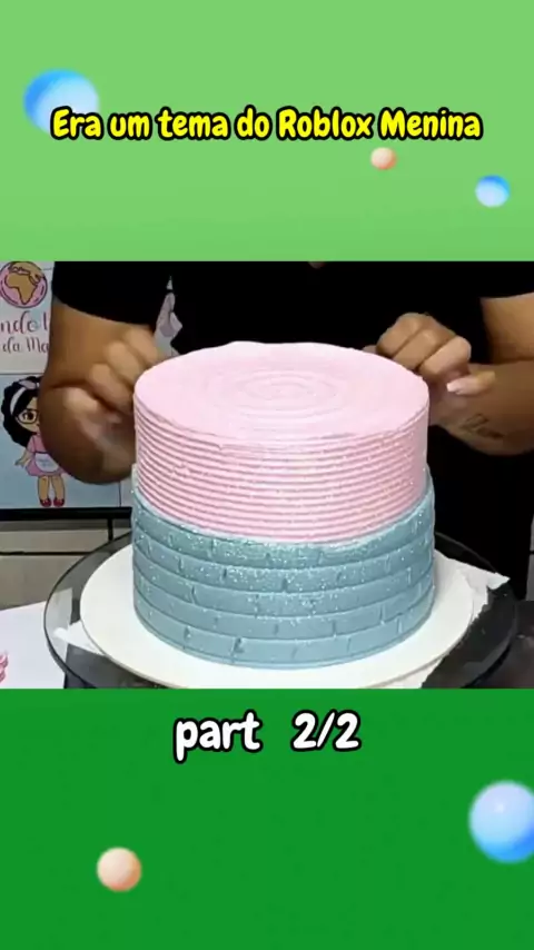bolo de roblox para menina