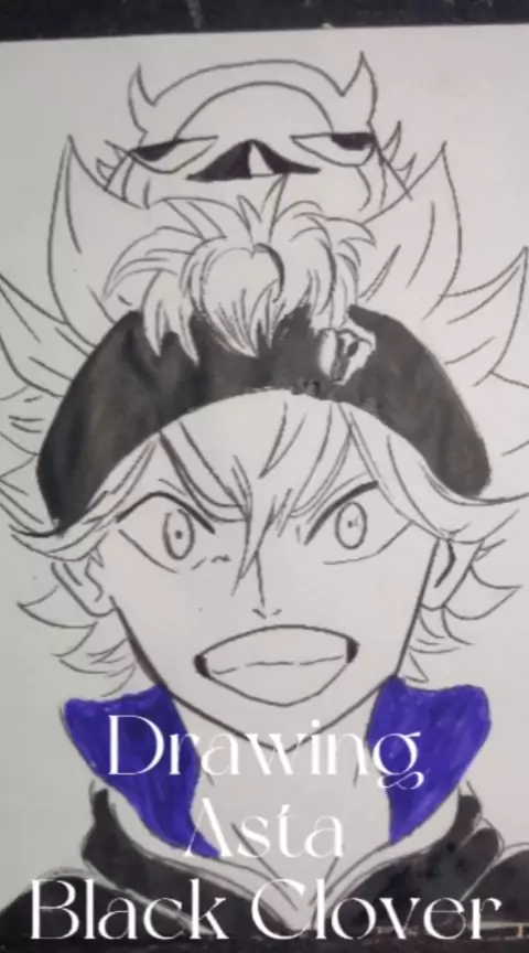 Black Clover - anime - Fanart - desenho - draw - feito a mão