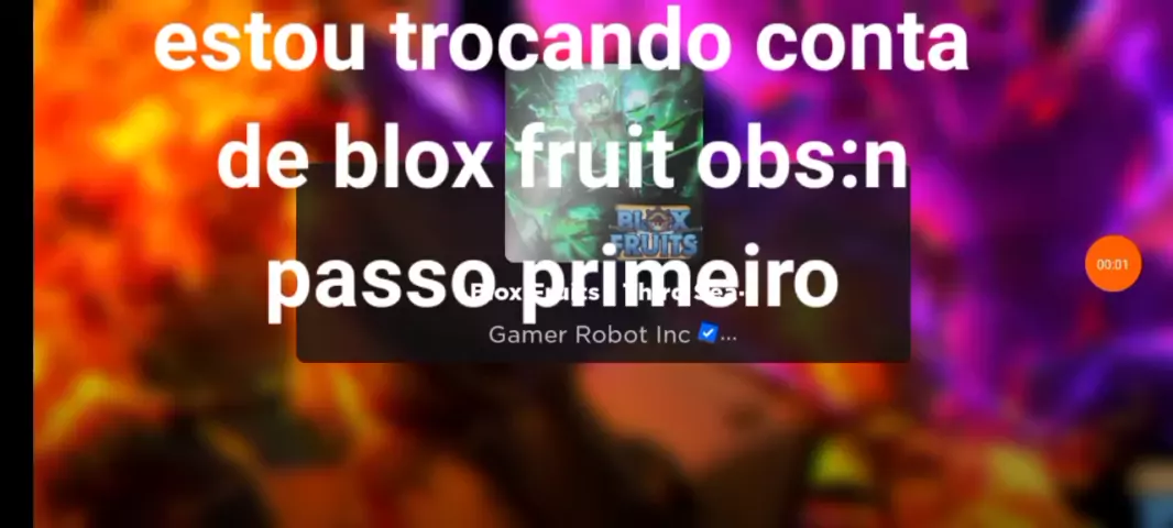 ⚠️Promoção até dia 7⚠️Conta blox fruits - Roblox - Blox Fruits