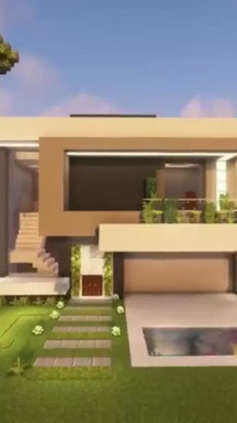 Minecraft - Como fazer uma Casa Moderna MANYACRAFT 