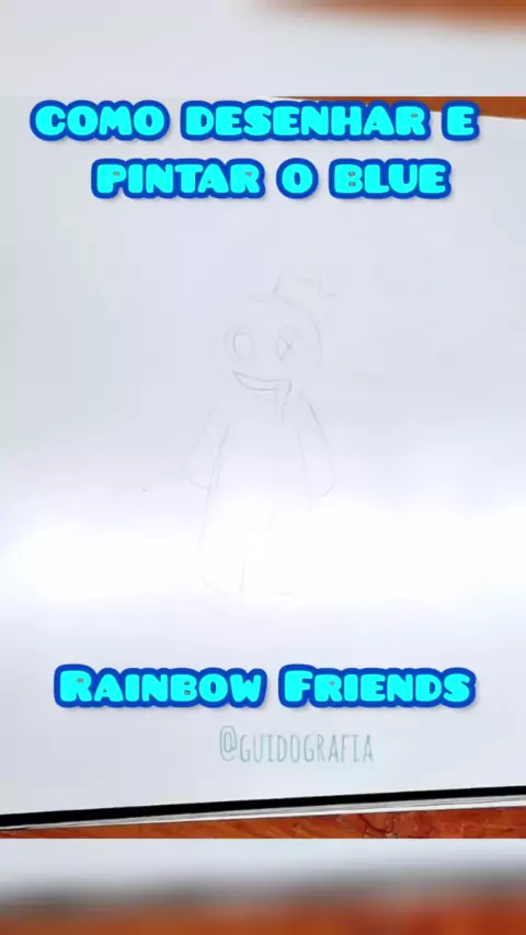 Colorindo Azul Babão Roblox Rainbow Friends 🌈 