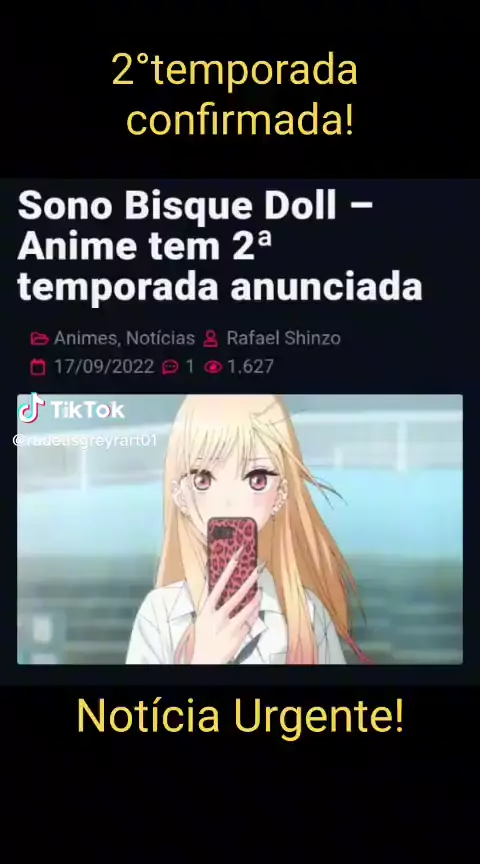 Sono Bisque Doll - Anime tem 2ª temporada anunciada - AnimeNew