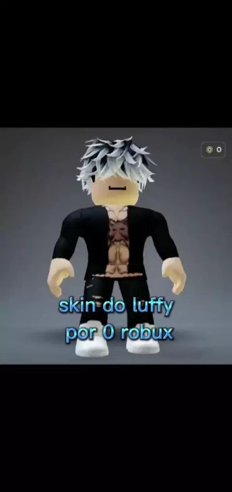 como fazer skin do Luffy grátis no Roblox 