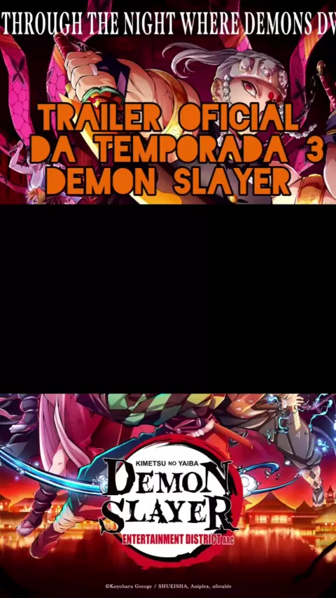 Demon Slayer: trailer para a terceira temporada