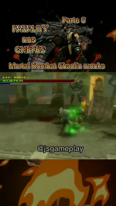 Mortal Kombat shaolin monks - Scorpion Fatality #jsgameplay