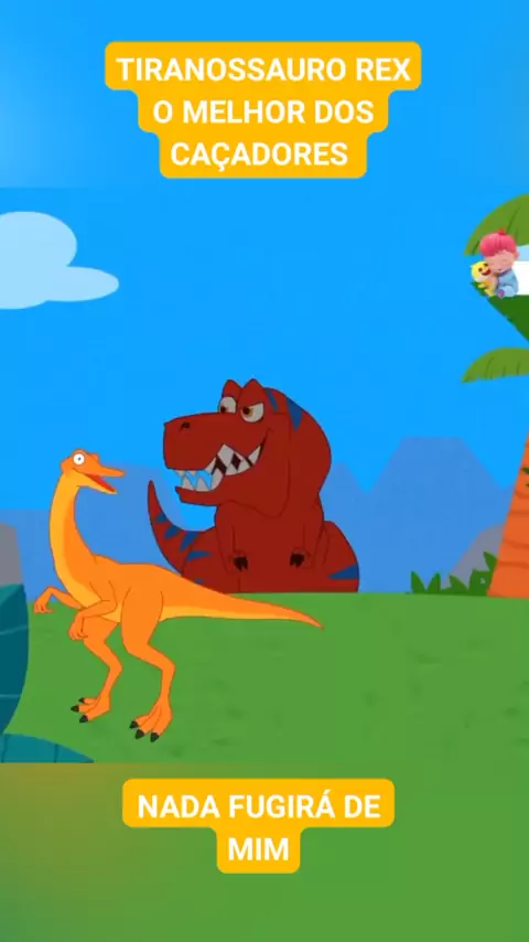 Dino e Dina Dinossauros em: Caçando Dinossauros - Desenho animado