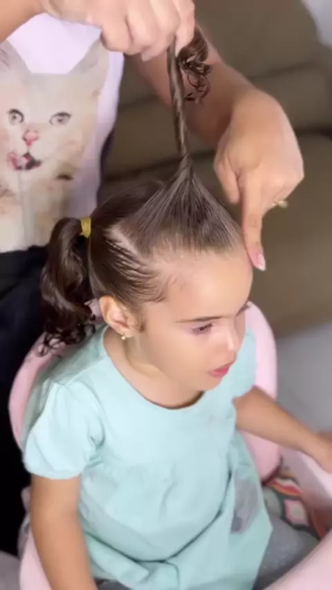 Penteado infantil lindoo ❤️ passo a passo #penteado #fyp #tutorial #ha