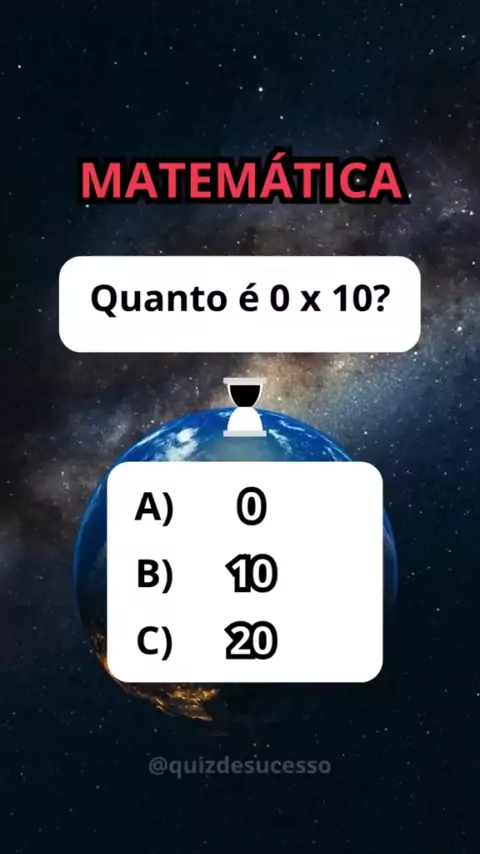 Quiz de matemática com perguntas e respostas 📚 #quiz #matematica #con