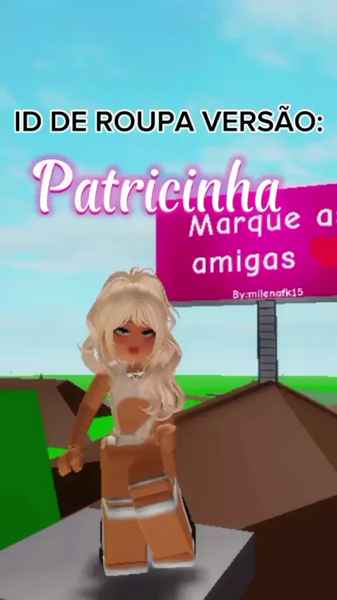 id de roupa do roblox patricinha