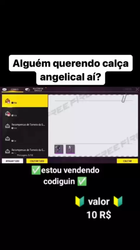CODIGGUIN DA CALÇA ANGELICAL AZUL!