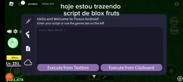 Atualização do Executor Fluxus e Script para Blox Fruits no