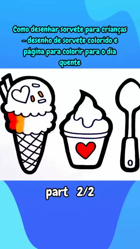Desenho de Menina kawaii com sorvete pintado e colorido por Usuário não  registrado o dia 13 de Junho do 2018