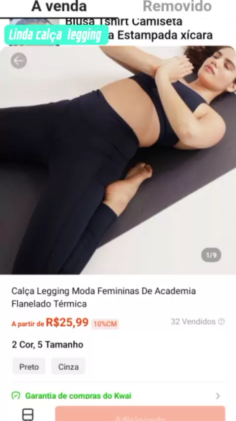 CALCA LEGGING MODA FEMINIANS DE ACADEMIA