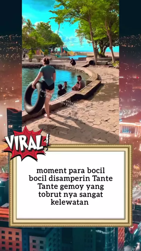 Tante vs bocil viral 